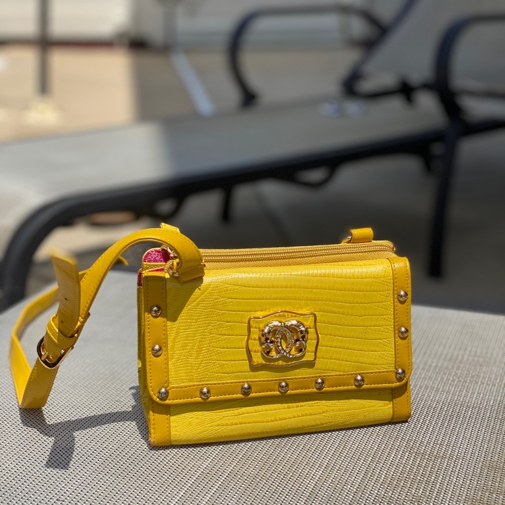Yellow Sharif cross body bag